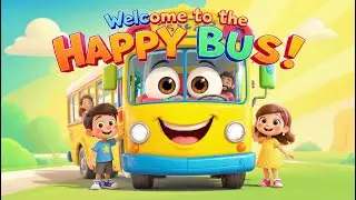 🚍 Magical Happy Bus Adventure | Fun Learning & Joyful Ride for Kids | Colorful 3D Cartoon Journey!