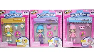 Shopkins Happy Places Daisy Petals, Polli Polish and Candy Sweets Lil Shoppies Unboxing Review