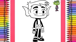 The Coloring Couple Presents: Coloring Beast Boy | How to Color