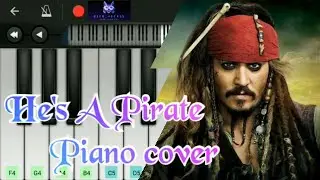 He's A Pirate Piano Cover | Mobile Piano | Pirates of the Caribbean | English Movie