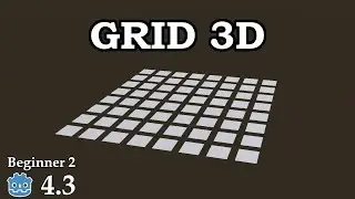 How to create a 3D grid - Learn Godot 4 3D - no talking