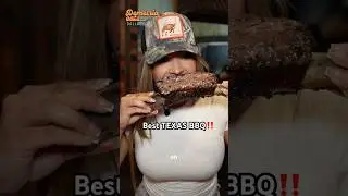 Лучшее барбекю в Техасе 😳 Я впервые попробовал Hutchins #foodie #barq #texas #shorts