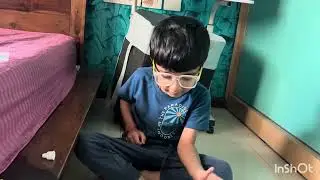 Vishruth&rsquo;s little science experiment 