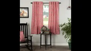 Annie Buffalo Red Check Curtains