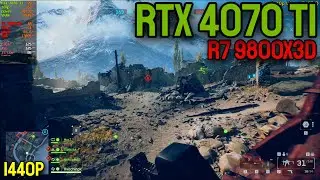 RTX 4070 Ti + R7 9800X3D - Battlefield 6 Beta - 1440p - All Settings