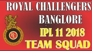 Vivo IPL 2018: Royal Challengers Bangalore RCB Official 2018 team squad (Kohli, AB de Villiers)