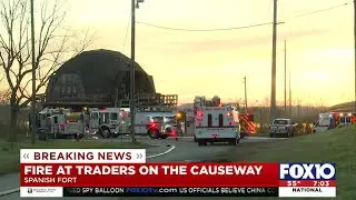 Early morning fire at Traders on the Causeway