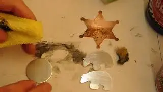 Polishing metal stamping blanks by hand