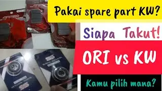 pilih KW! siapa takut?😆 Komponen ORI vs komponen KW. #tipsmotor #bengkelmotor