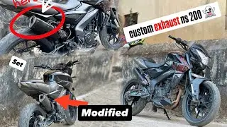 NS 200 UNDERSEAT Exhaust Custom Full Review💀|| Full Exhaust Details 