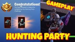 HUNTING PARTY SKIN + KILL COUNTER BACKBLING GAMEPLAY IN FORTNITE