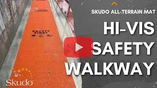Skudo All-Terrain Mat: High-Visibility Safety Walkway