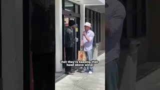 Homeless man blesses man fighting cancer