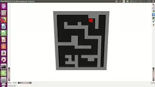 OpenRAVE simulation of robot solving a maze