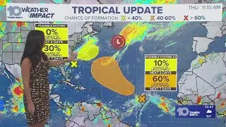 Tracking the Tropics: National Hurricane Center tracking 2 systems in Atlantic, Dexter becomes post-