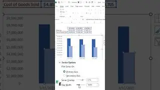 Make Your Charts Overlap #shorts #excel