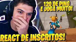ELE JOGA COM 100 DE PING E ESTÁ ENTRE OS MELHORES DO REACT DE INSCRITOS! imagina a 0 de ping