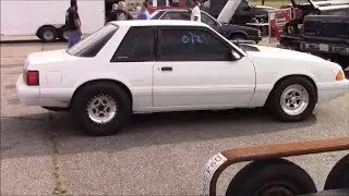 9 Second Supercharged Notchback Fox Body Mustang - Best Pass 9.7 at 143 MPH