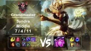 Middle Syndra vs VelKoz KR Grandmaster Patch 12.9