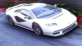 2021 Lamborghini Countach LP800-4 around HokiHoshi test track Forza Horizon 5