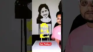 Sai Pallavi Art 🥰Shadow 😍#shorts #youtubeshorts #shadowart #art #artinstallation #saipallavi