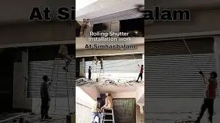 remote rolling shutter installations #trending #shorts #rollingshutters