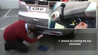 Honda CR-V 2013 - Mount and de-mount detachable trailer hitch