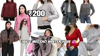 Meesho huge haul 🛍️jackets / sweater/cardigans /long coat 🧥 starting ₹200