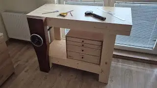 Building a Pine Workbench with Leg Vise & Tool Cabinet