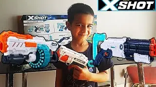 X-Shot Ultimate Shootout Pack By Zuru - Kickback, Fury4, Hawk-Eye, Vigilante - Best Dart Shooter