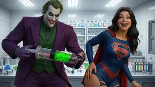 Unexpected Team-Up 💔 A Hilarious Spiderman & Wonder Woman Fight Against Joker and Red Hulk JR