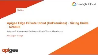 Apigee Edge Private Cloud (OnPremises) - Sizing Guide - S26E06