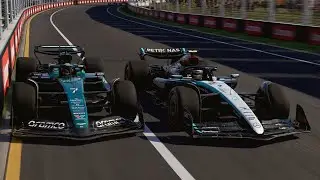 F1 24 Aston Martin ~ Australia Mercedes 5 laps (REPLAY)