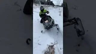 Arctic Cat ZR 200 In DEEP SNOW! #shorts #arcticcat