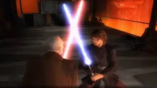 Граф Дуку против Энакина Скайуокера на Мустафаре &mdash; геймплей Star Wars Revenge of The Sith Count D...