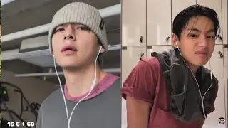BTS Taehyung Relaxing after Trademill Exercise