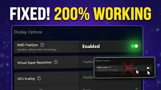 How to fix AMD  #FREESYNC #NOT SUPPORETD ON WINDOWS 11/10/7 (2023) 200% WORKING