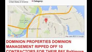 Dominion Properties Reviewed - Did They Rip Off 10 Contractors By Not Paying?