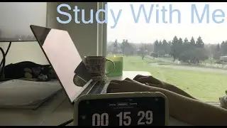 Study With Me | Twilight Focus by the Fireplace & Soft Candlelight | 1 Hour Focus | Countdown Timer