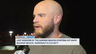645AM Live VOSOT: Shore and Beach Weather Labor Day Weekend - Belmar, NJ (August 2024)