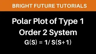 Polar plot of type 1 order 2 system  | polar plot of G(S) = 1/S(1+ST) | Polar plot of 1/S(S+1)