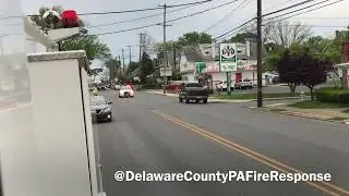 Collingdale Police unit 65-1 responding to shots fired.