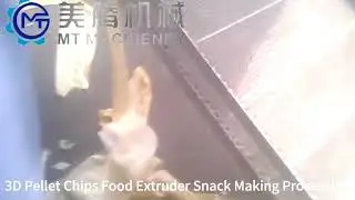 3D Pellet Chips Food Extruder Snack Making#machine