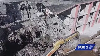 Demolition begins at vacant Millennium Hotel site in St. Louis