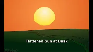 Why Sun looks flat at dawn or dusk? Atmospheric Refraction