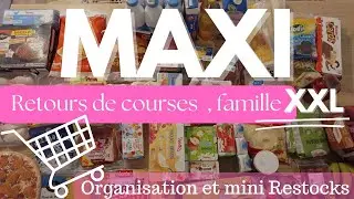 MAXI retour de courses 🛒 Famille XXL ✨ Rangement et organisation frigo