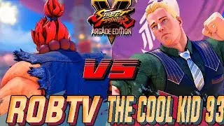 SFV AE 💥  RobTV (Akuma) VS THE COOL KID 93 (Cody) Street Fighter V Arcade Edition Season 4