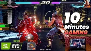 TUF A17 - TEKKEN 7 | 10 Minutes Gaming | Ryzen 7 4800H | RTX 3050  Test | Softech India