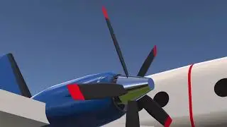 Manual pitch control on the propeller blades for STOL