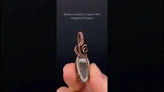 Tabasco Geode & Copper Wire Wrapped Pendant